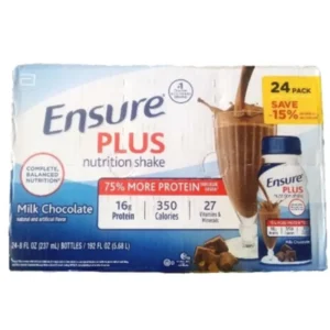Ensure Plus Milk Chocolate Nutrition Shake 8 fl oz (24 Packs)
