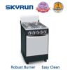 Skyrun Gas Cooker(3 Burners+1 Electric Hotplate)- GCS-3G1E/K
