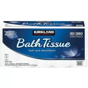 KIRKLAND SIGNATURE BATH TISSUE, 2 Rolls, 380 SHEETS Per Roll
