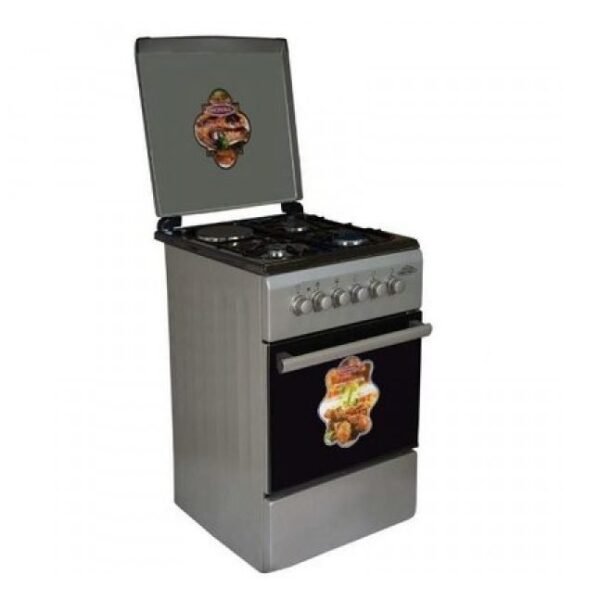 Royal 50X60cm Gas Cooker, Free Standing Oven, 3 Gas Burner 1 Hot Plate, Gas Oven, Gas Grill.