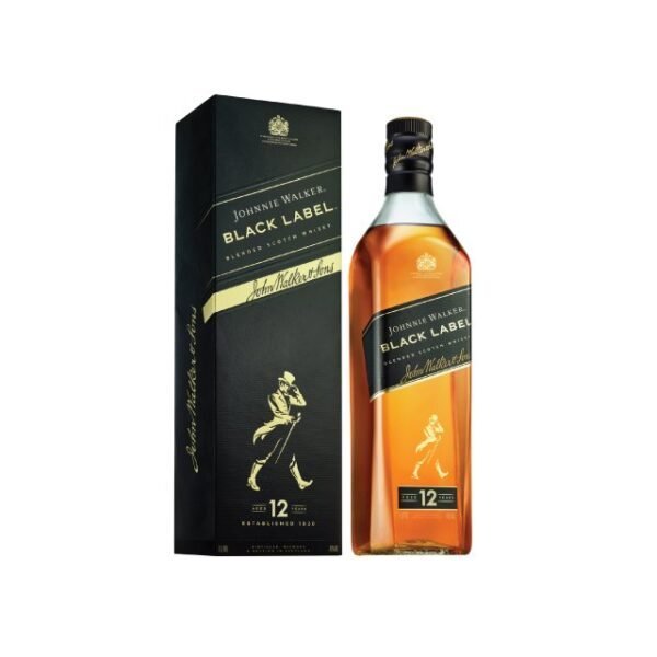 JOHNNIE WALKER BLACK LABEL 1L x12