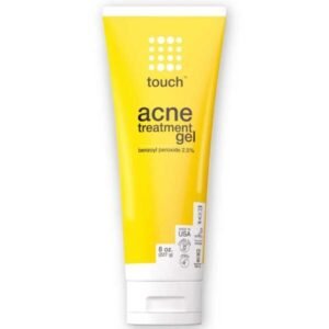 Touch Acne Treatment Gel Benzoyl Peroxide 2.5% 8oz (Package may vary)