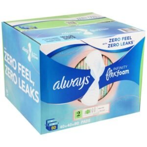 Always Infinity Flex Foam (40 Pads count, Half)