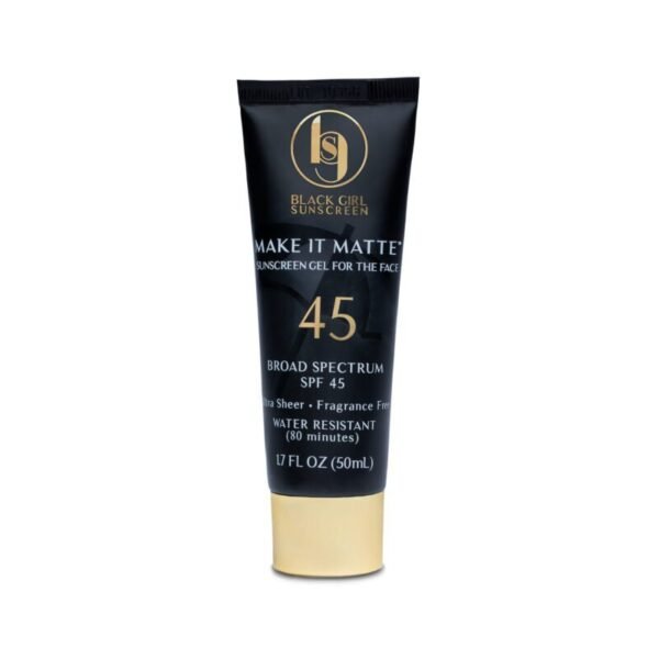 Black Girl Sunscreen Make It Matte Sunscreen Gel For The Face Broad Spectrum Spf 45