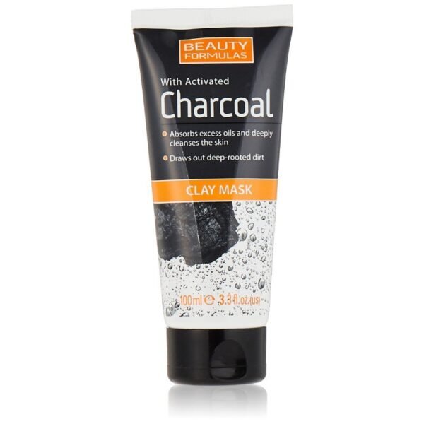Beauty Formulas Clay Mask With Activated Charcoal 100ml