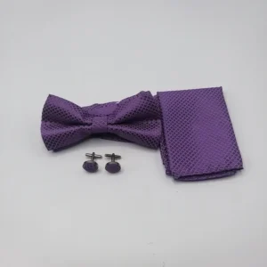 Bow tie design purple color