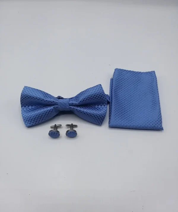 Bow tie design strip blue color