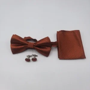 Bow tie emerald brown color