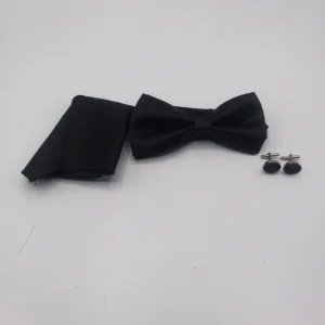 Bow tie plain black color