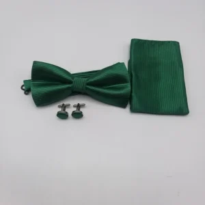 Bow tie plain green color