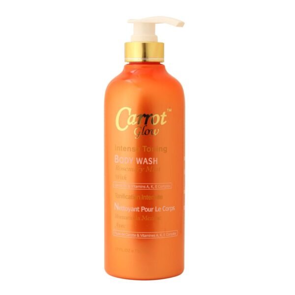 Carrot Glow Intense Toning Body Wash ? Rosemary Mint with Carrot Oil, 750ml | La Belle Glow