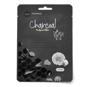Celavi facial mask Charcoal (Purifies and refines) 1 sheet 0.740z./20g