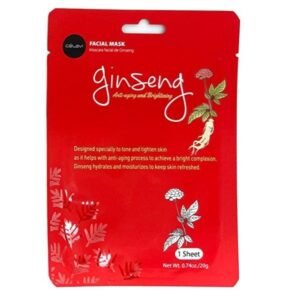 Celavi facial mask Ginseng (Anti-aging and brightening) 1 sheet 0.740z./20g
