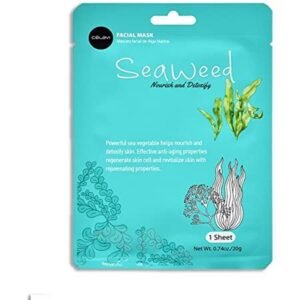Celavi facial mask seaweed (nourish and detoxify) 1 sheet 0.740z./20g