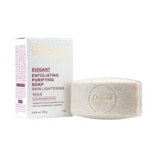 Diamond Glow Elegant Exfoliating Purifying Soap with Amla & Dandelion Extract, 200g | La Belle Glow