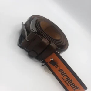 Euro leather brown belt
