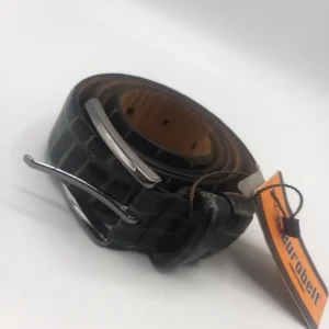 Euro leather gray belt