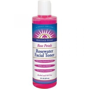 Heritage store rosewater facial toner w/hyaluronic acid 8 fl oz