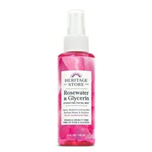 Heritage store rosewater & glycerin hydrating facial mist 8 fl oz