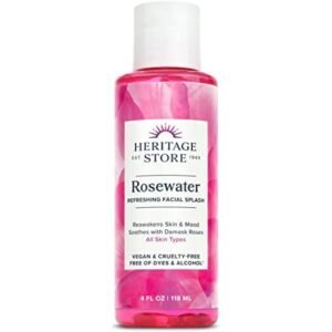 Heritage store rosewater| refreshing facial splash 8 fl oz
