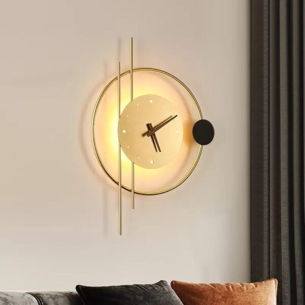 Wall clock light fittings