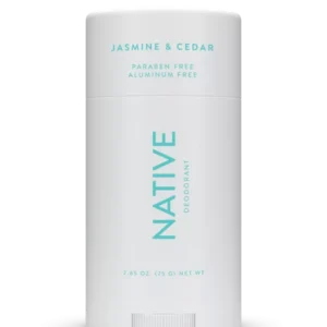 Native Deodorant, Jasmine & Cedar, 2.65 oz (75 G) Net WT