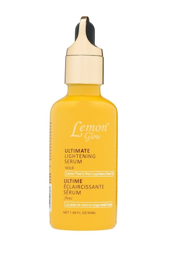 Lemon Glow Ultimate Lightening Serum with Lemon Peel & Red Lingonberry Seed Oils, 50ml | La Belle Glow