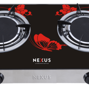 NX-205BB NEXUS GLASS DOUBLE BURNER GAS STOVE