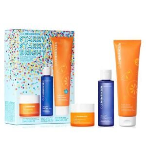 OLEHENRIKSEN Starry Starry Bright Glowing Skincare Essentials 3 in 1 Set ? C-Rush Brightening Gel Creme (35 ml/ 1.2 oz) , Glow2 OH Dark Spot Toner(65 ml / 2.2 fl. oz)Truth Juice Daily Cleanser (150 ml/5fl.oz)