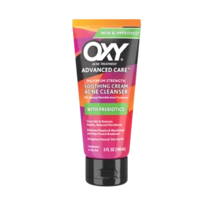Oxy Acne Treatment Advanced Care Soothing Cream Acne Cleanser With Prebiotics