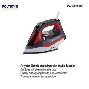Polystar Iron | PV-DST2000BR Electric Steam Pressing Iron.
