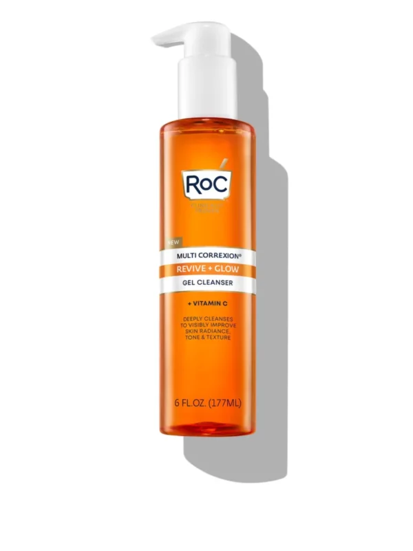 Roc Multi Correxion Revive + Glow Gel Facial Cleanser With Vitamin C 6floz