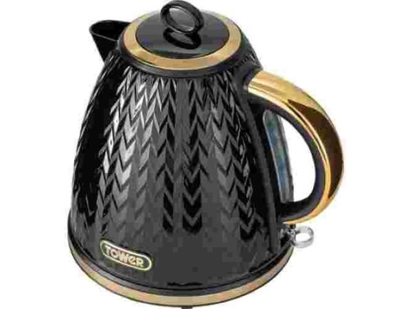 Tower Empire T10060BLK Pyramid Kettle and 360 Degree Swivel Base