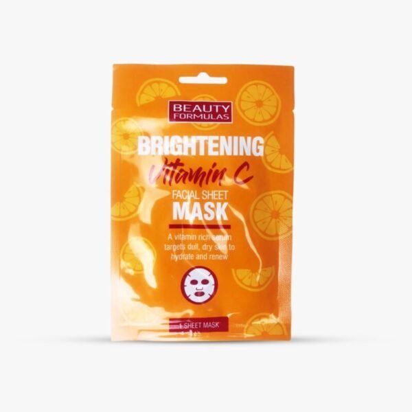 Beauty Formulas Brightening Vitamin C Facial Sheet Mask