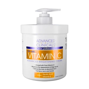 Advanced Clinicals Vitamin C Advanced Brightening  Cream, 16 fl oz. | Advanced Clinicals