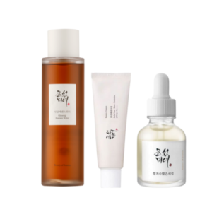 Beauty of joseon Ginseng Essence Water 5fl oz 150ml, Glow deep serum 30ml and relief sunscreen Combo