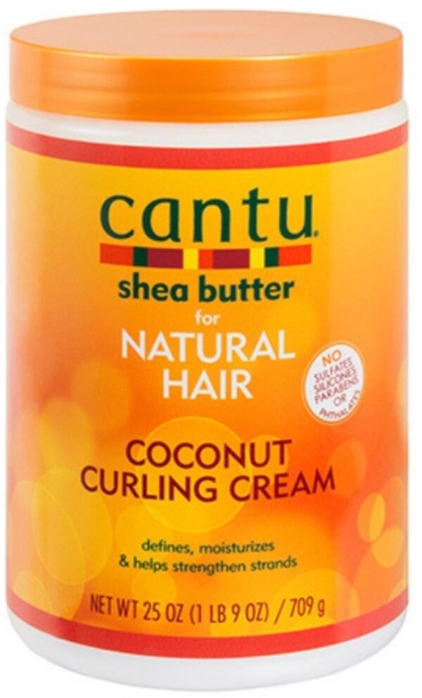 Cantu Natural Coconut Curling Cream with Shea Butter, 25 fl oz | Cantu Beauty