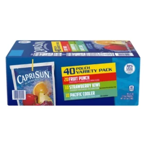 Capri Sun 100% Juice Variety Pack, 40 Pouches