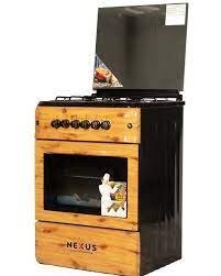 NX-6003?(4+0)?BS-?TURKEY?GAS?COOKER WOOD FINISHED