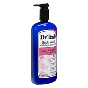 Dr Teal?s Body Wash with Pure Epsom Salt, Calm & Serenity with Rose & Milk, 24 fl oz. | Dr Teal?s