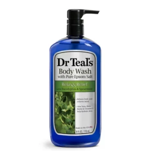 Dr Teal?s Body Wash with Pure Epsom Salt, Relax & Relief with Eucalyptus & Spearmint, 24 fl oz.