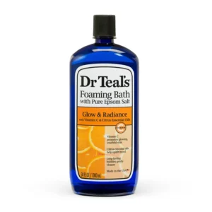 Dr Teal?s Foaming Bath, Glow & Radiance with Vitamin C & Citrus Essential Oils, 34 fl oz. | Dr Teal?s
