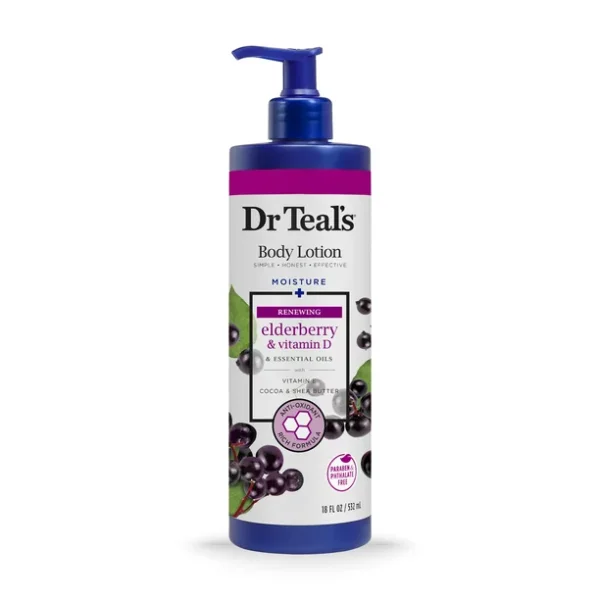 Dr Teal?s Body Lotion With Elderberry & Vitamin D, 18 fl oz | Dr Teal?s