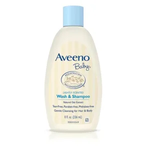 Aveeno Baby Daily Moisture Wash & Shampoo 8 Oz/ 236 mL