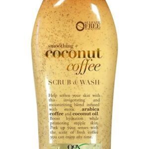 OGX SMOOTHING + COCONUT COFFEE SCRUB & BODY WASH 19.5oz
