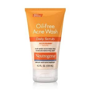 Neutrogena Oil Free Acne Wash Daily Scrub 124ml