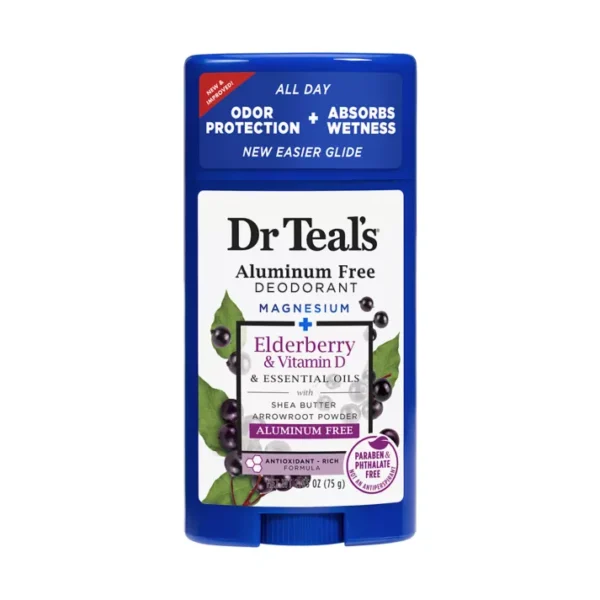 Dr Teal?s Aluminum Free Deodorant in Elderberry & Vitamin D, 2.65oz | Dr Teal?s