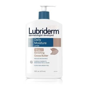 Lubriderm Daily Moisture Lotion, Shea + Enriching Cocoa Butter, 16 Fl Oz