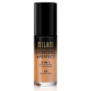 Milani Conceal + Perfect 2-in-1 Foundation + Concealer 10golden Tan