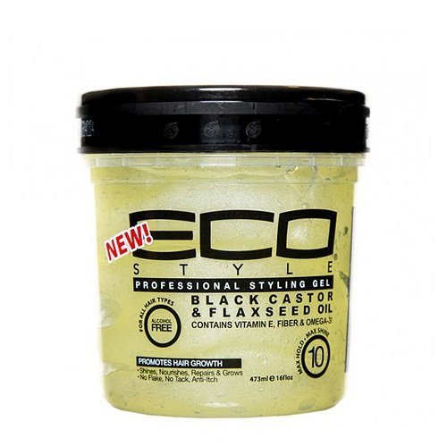 Eco Style Professional Styling Gel Black Castor & Flaxseed Oil 16oz